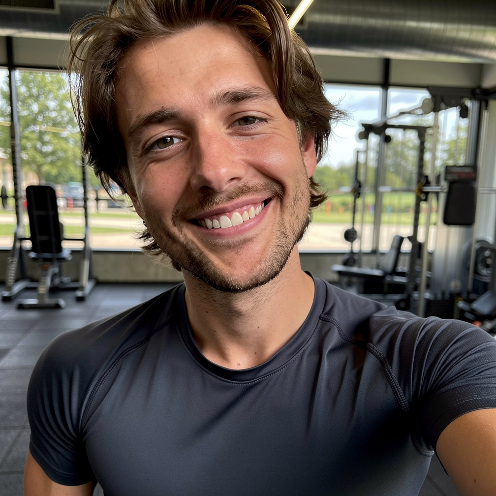 After — professional personal trainer headshot