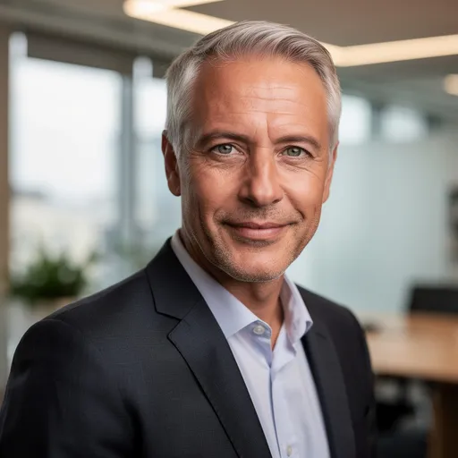 After — professional banker headshot