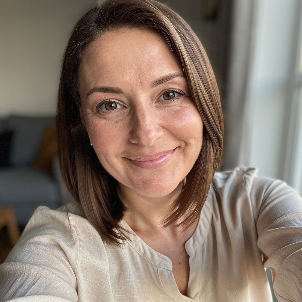 Before photo — casual selfie for Real Estate Agent headshot